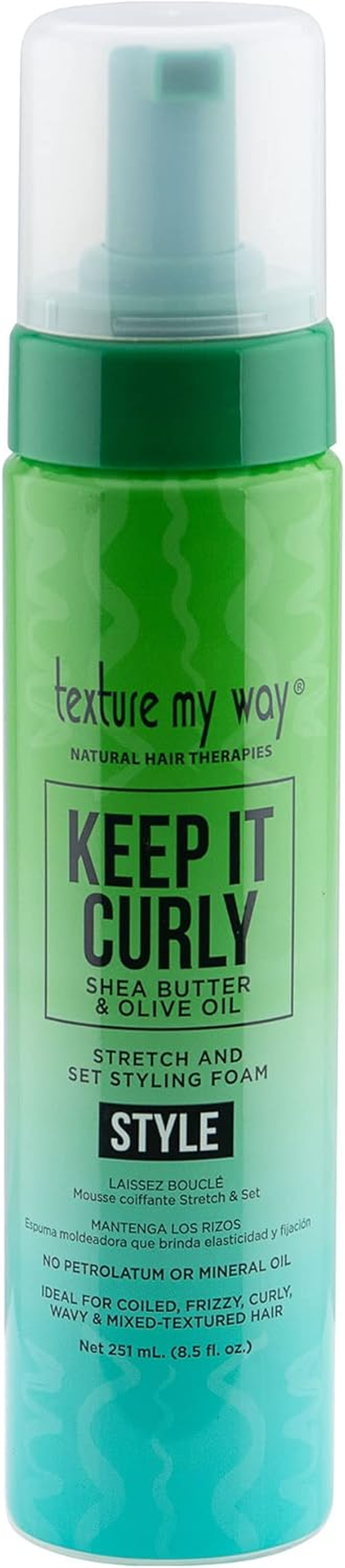 Texture My Way Keep It Curly Stretch and Set Styling Foam, 8.5 Ounce image number 1
