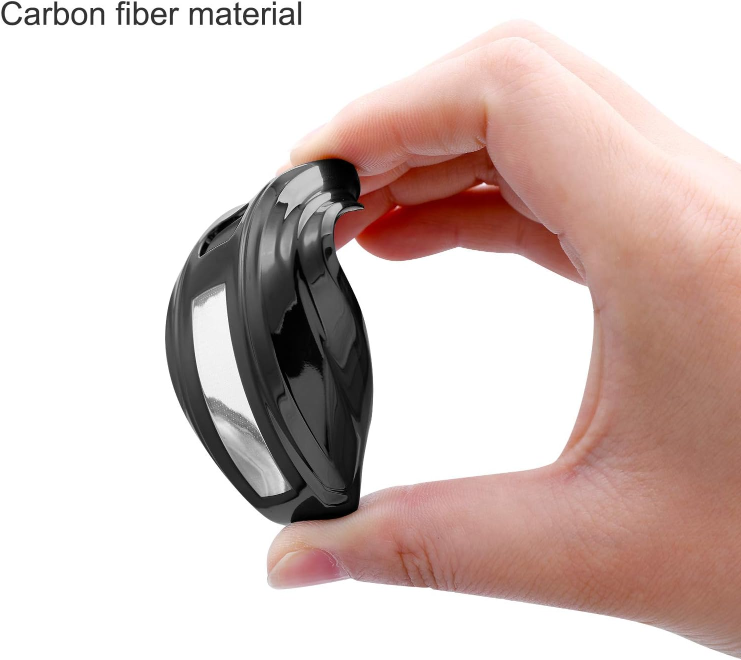 ELOHEI for Audi Key Fob Cover, Special Soft TPU Key Case Cover - Colourful Fibre Black image number 3