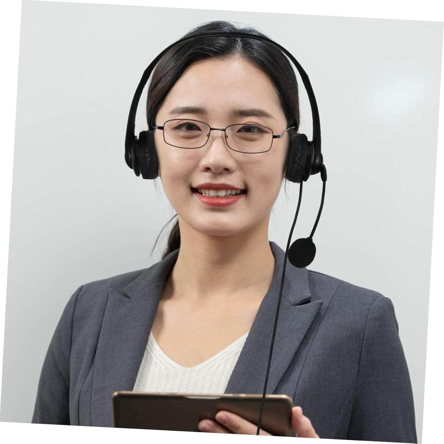 DOITOOL Office USB Headphones with Noise Cancelling Microphone Comfortable Wired Headset for Office Study and Business Use Durable and Breathable Earmuffs for Long Term Comfort