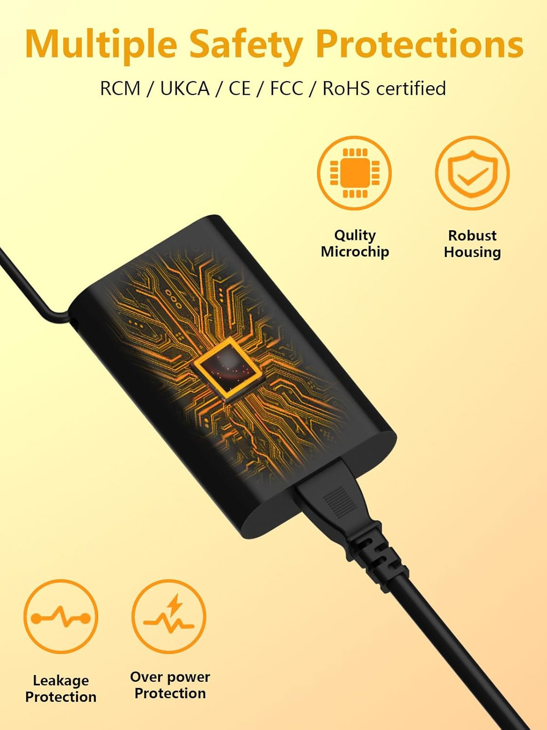 65W USB C Laptop Charger Compatible with DELL XPS 13 15 9350 9360 9365 9370 9380, DELL Latitude 5430 7430 5420 5520 5410 5530 5330 7320 7420 2-In-1 Chromebook 3100 Type C Computer Power Adapter Cord image number 3