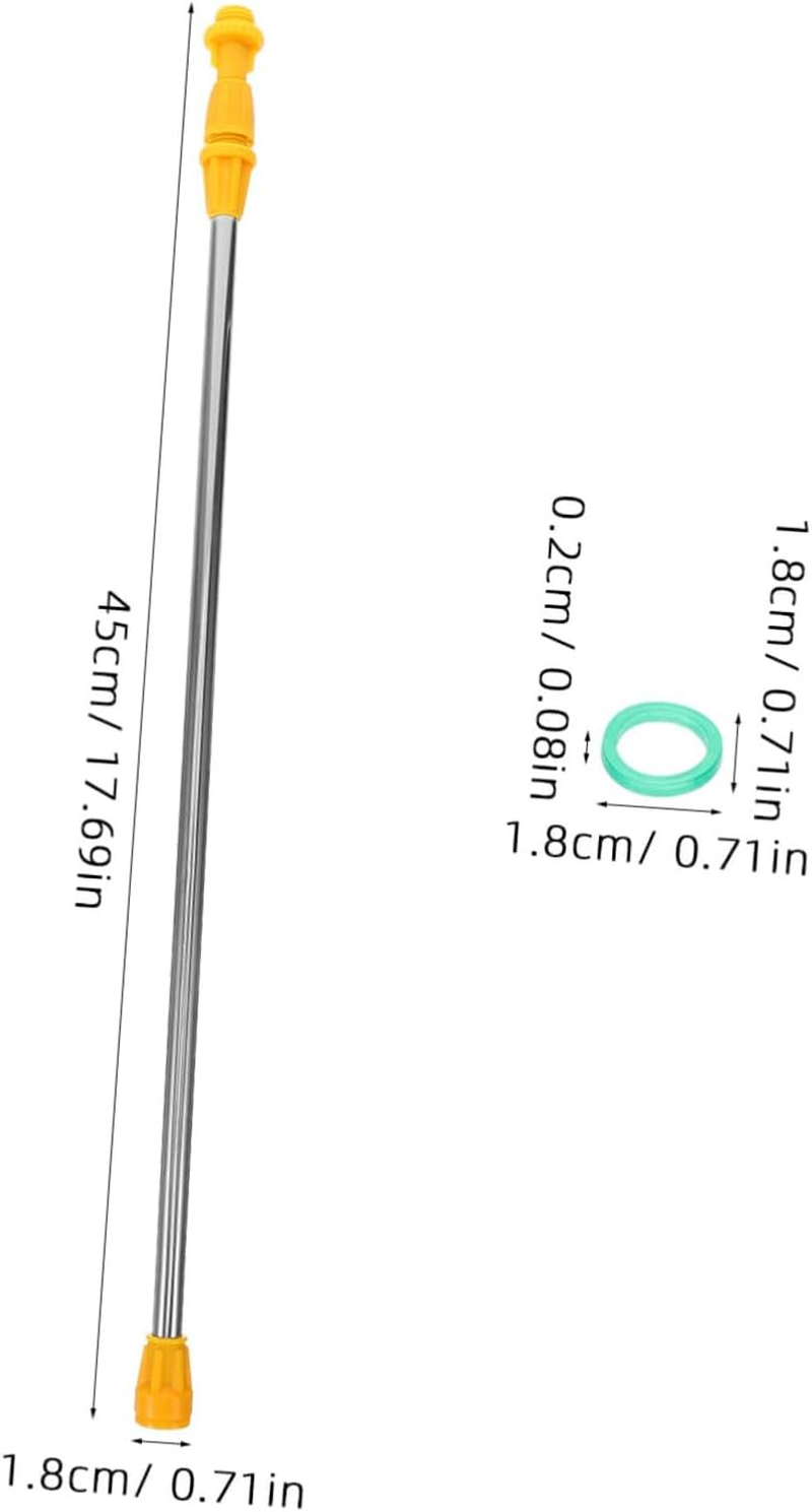 Telescopic Sprayer Pole for Garden Watering Stainless Steel Extendable Wand 20 Leak-Proof Washers and 4 Small Heads Suitable for Fruit Trees and Lawn Irrigation image number 3