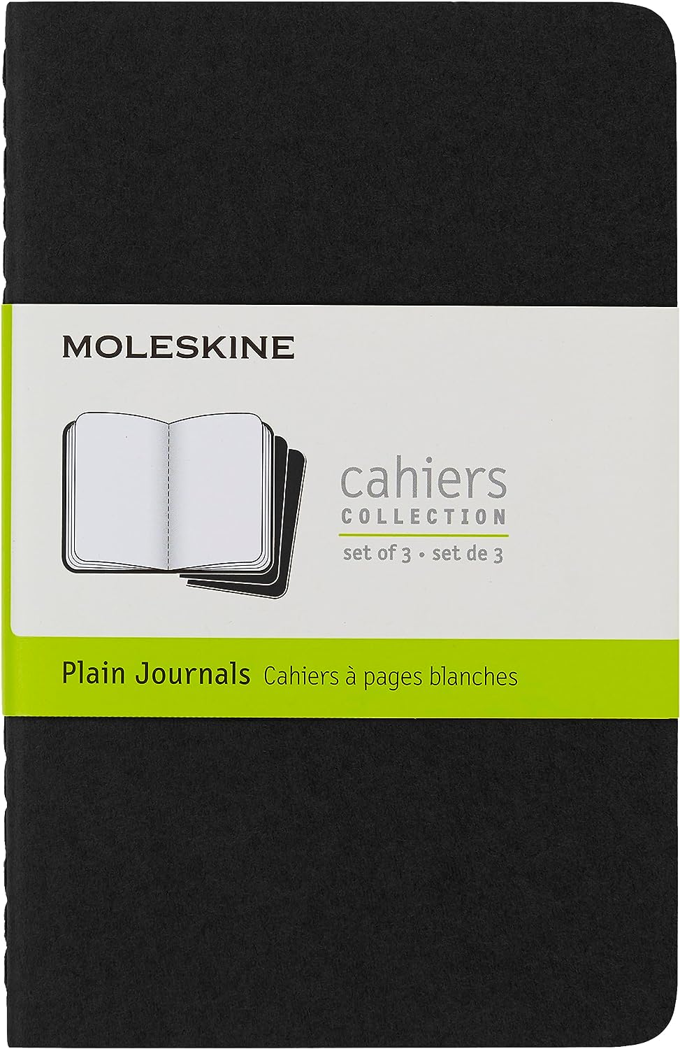 Moleskine QP314 - Cahier Notebook - Set of 3 - Dot Grid - Pocket - Black image number 5