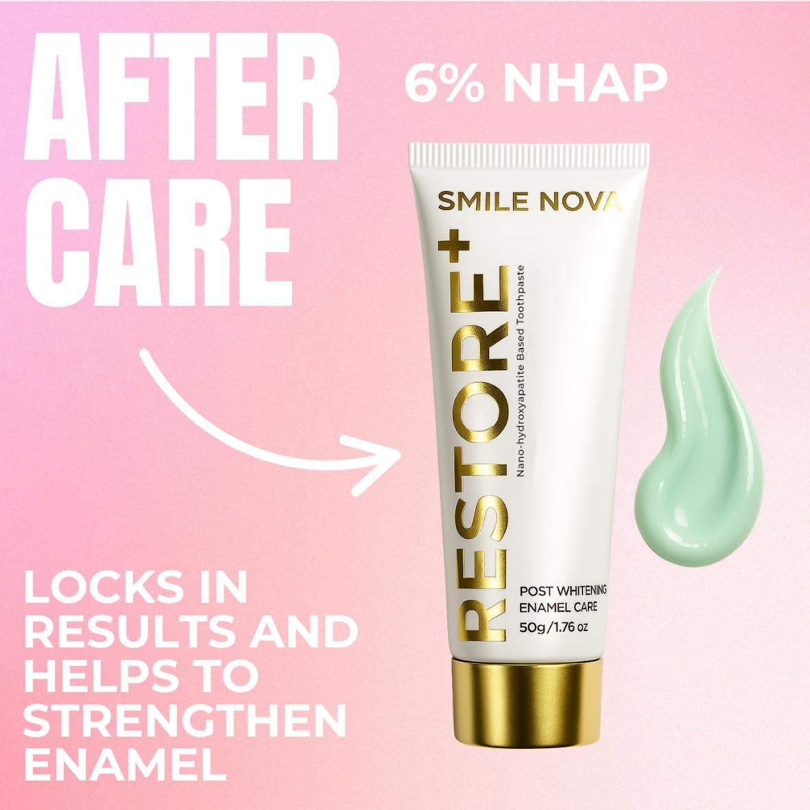 GLOW STRIPS&trade; 14 Express Teeth Whitening Strips + 2Ml Glow Pen + Restore+ Nano-Hydroxyapatite Toothpaste &ndash; Enamel-Safe, Fast Teeth Whitening Kit with Post-Whitening Care image number 2