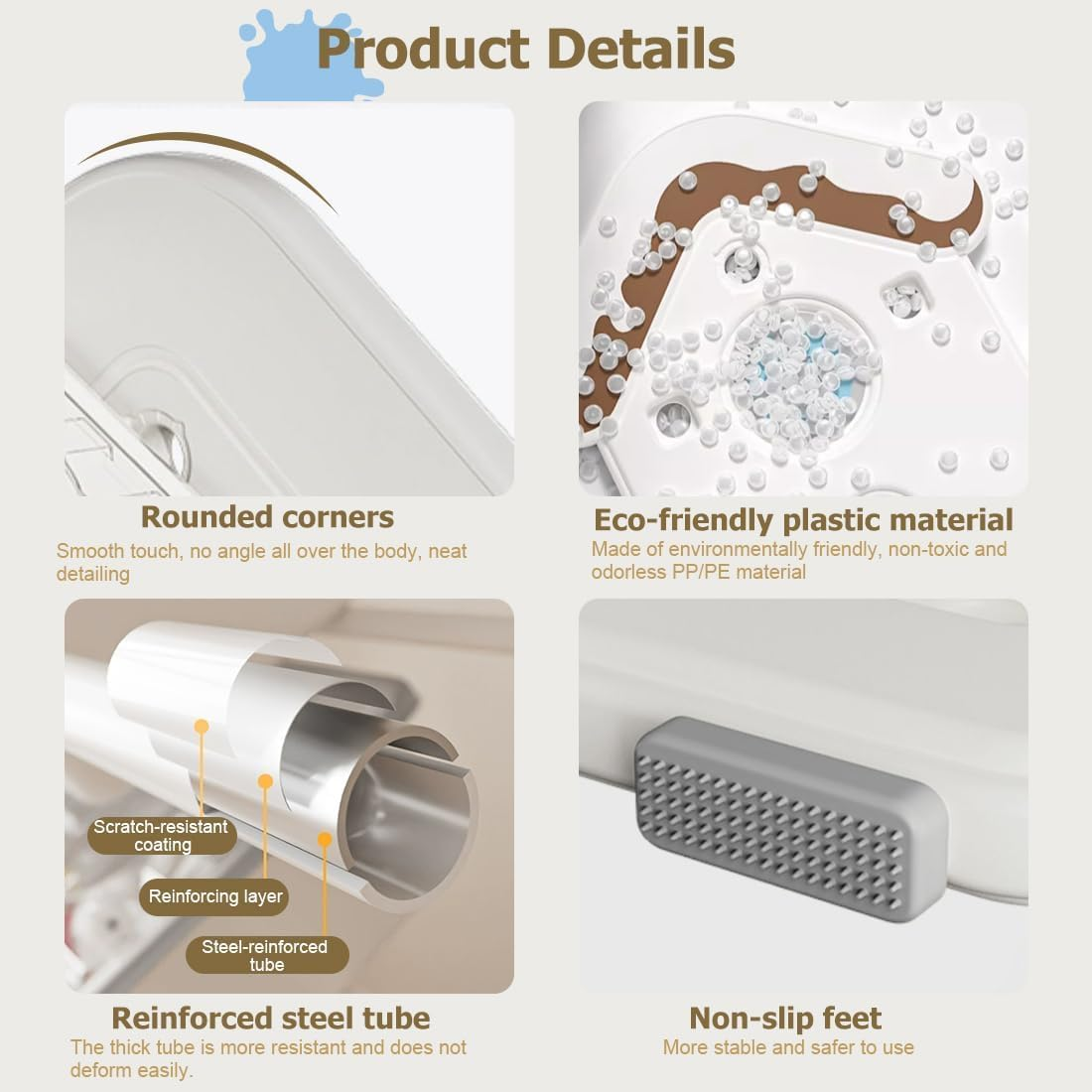 Toy Organizers,Kids Storage Organizer for Toys, Toddler Bedroom Furniture for Toys (White, 97 X 40 X 89 Cm) image number 3