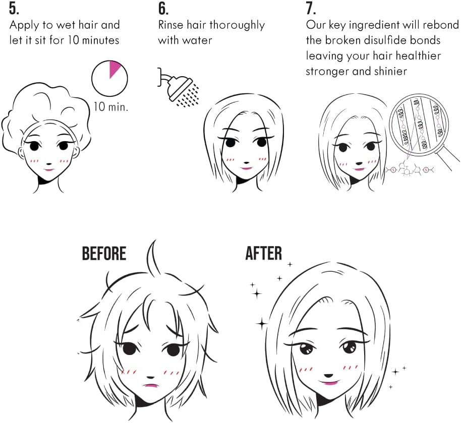 Bonplex-I Ampoule Treatment | for All Hair Types | Damage and Dry Hair | Dimaleate | Reconnect Damaged Broken Disulfide Bonds | Restore and Bonding Intensive Repair Treatment 25 Pcs