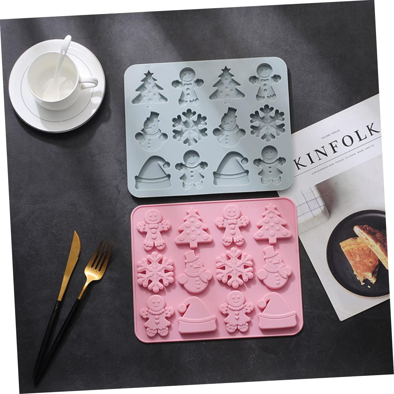 Silicone Mold for Baking Biscuit Mold and Cake DIY Mould for Christmas Silicone Moulds to Create Gingerbread Christmas Decor image number 5