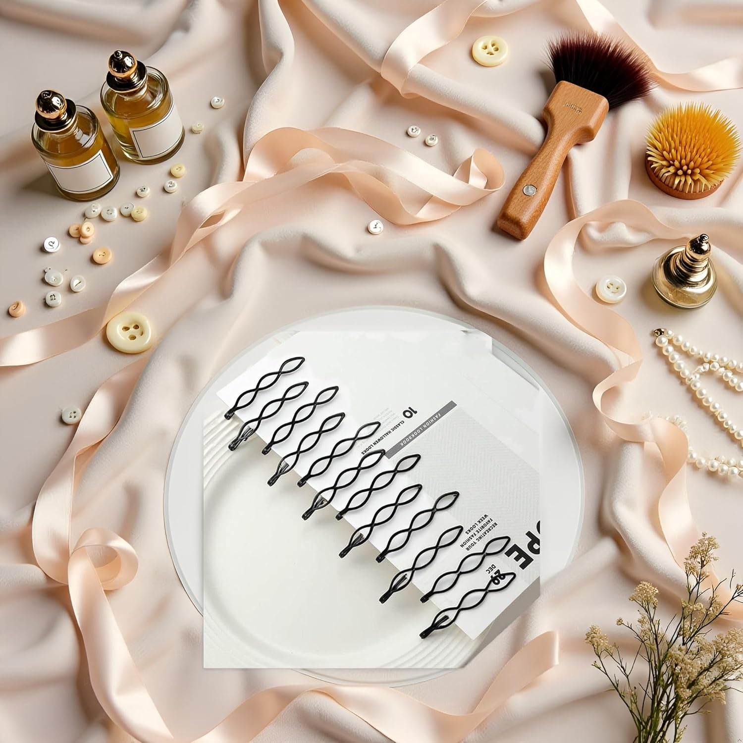 12Pcs Black Vintage Hair Pins Mini Bobby Pins Fashion BB Clip Invisible Bangs Clip Small Bobby Pins for Women and Girls Decorative Wedding Dainty Hair Pins Hair Accessories Hair Styling Pins image number 4