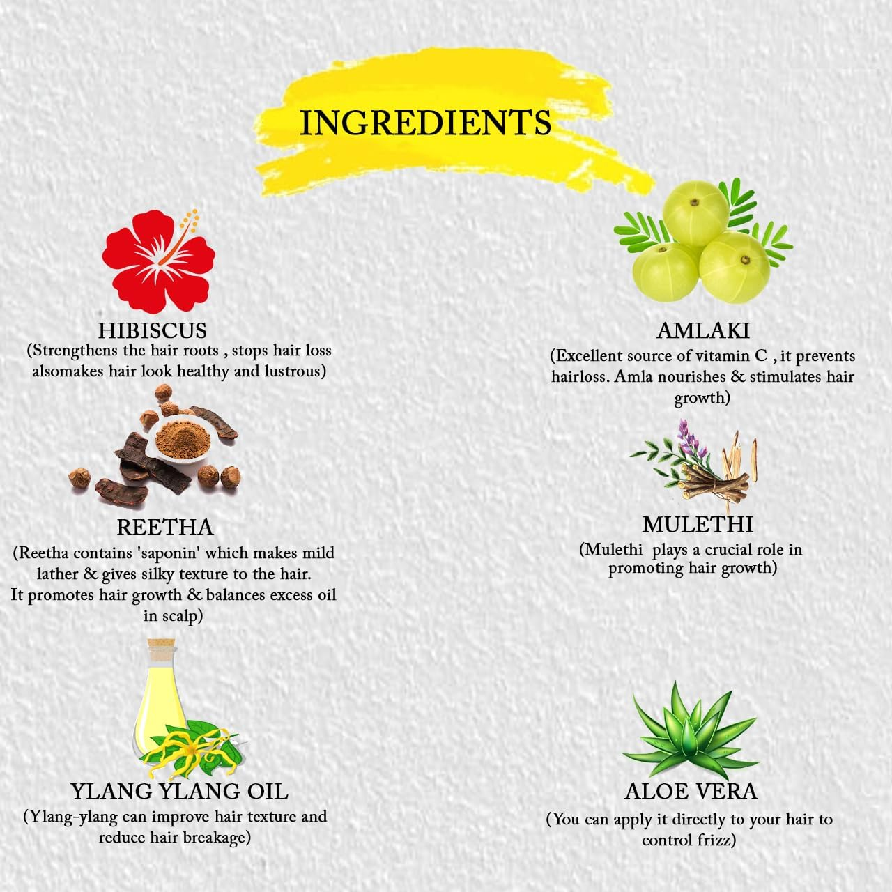 ROOTS and HERBS Ayurvedic Hair Mask Natural Treatment 100% Vegan No Paraben Hibiscus Abundant Powder Hair Lep Home Spa Treatment Strong Hair - 3.52Oz image number 2