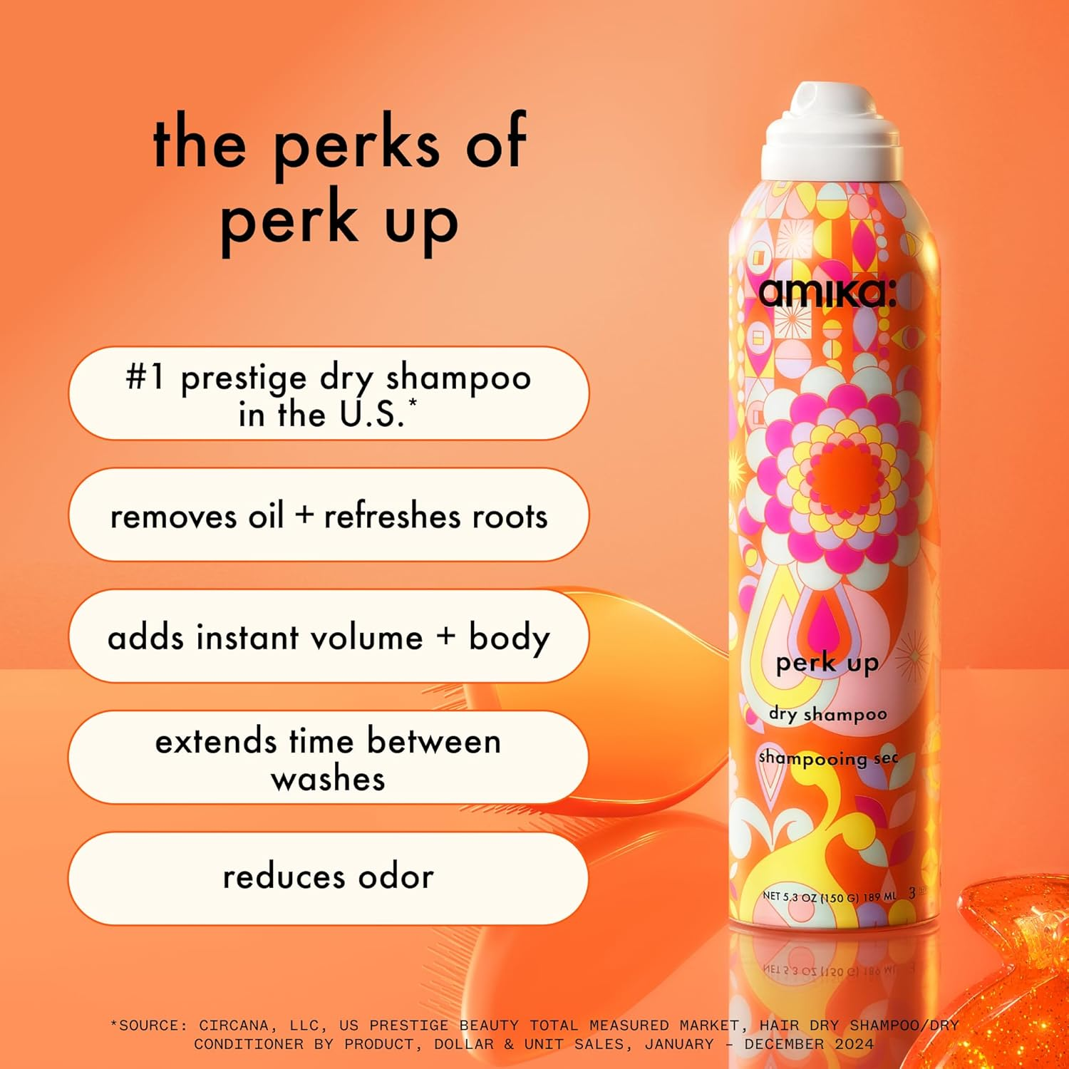 Perk up Dry Shampoo by Amika for Unisex -Dry Shampoo 232 Ml (Pack of 1) image number 4