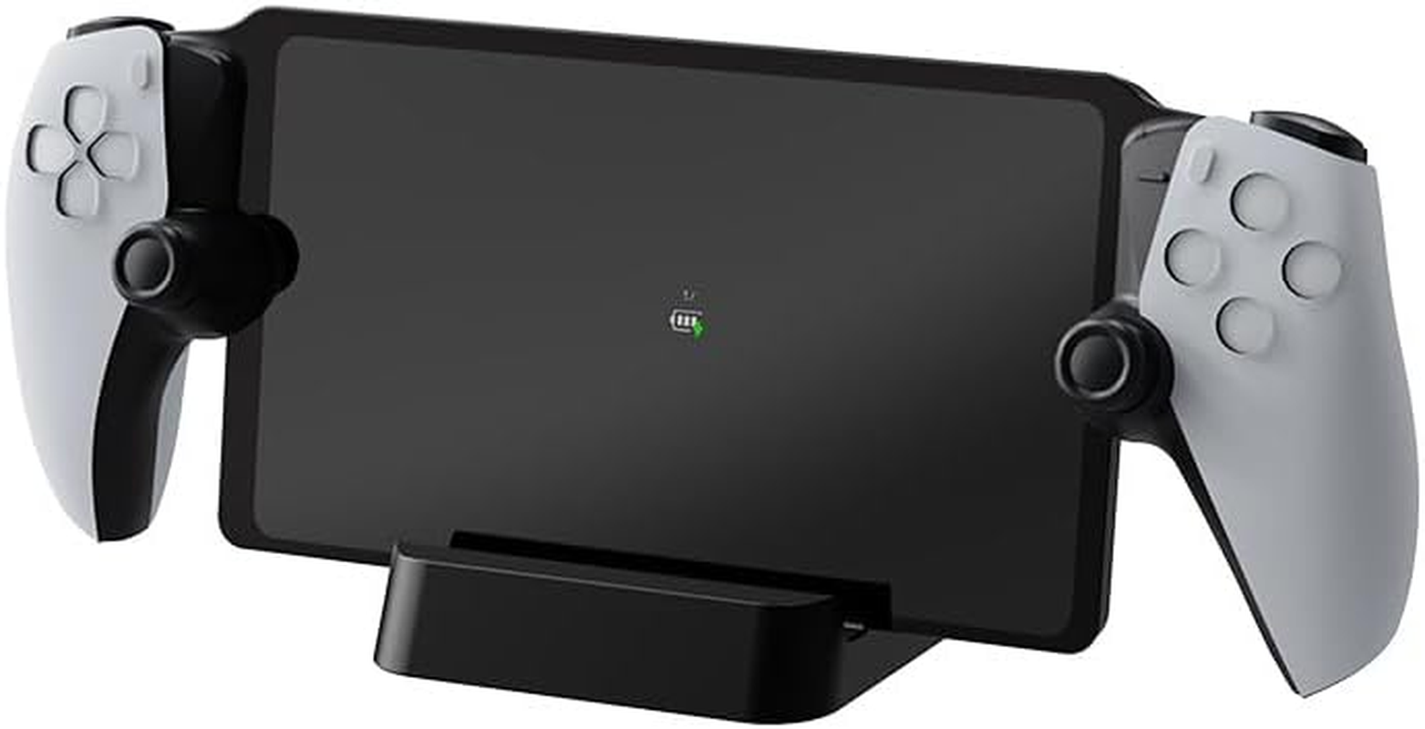 Charging Station Controller Charger for PS5 Fast Charging Dock Portable Charging Stand with Type C Charging Port for Playstation Portal Game Console - White image number 5