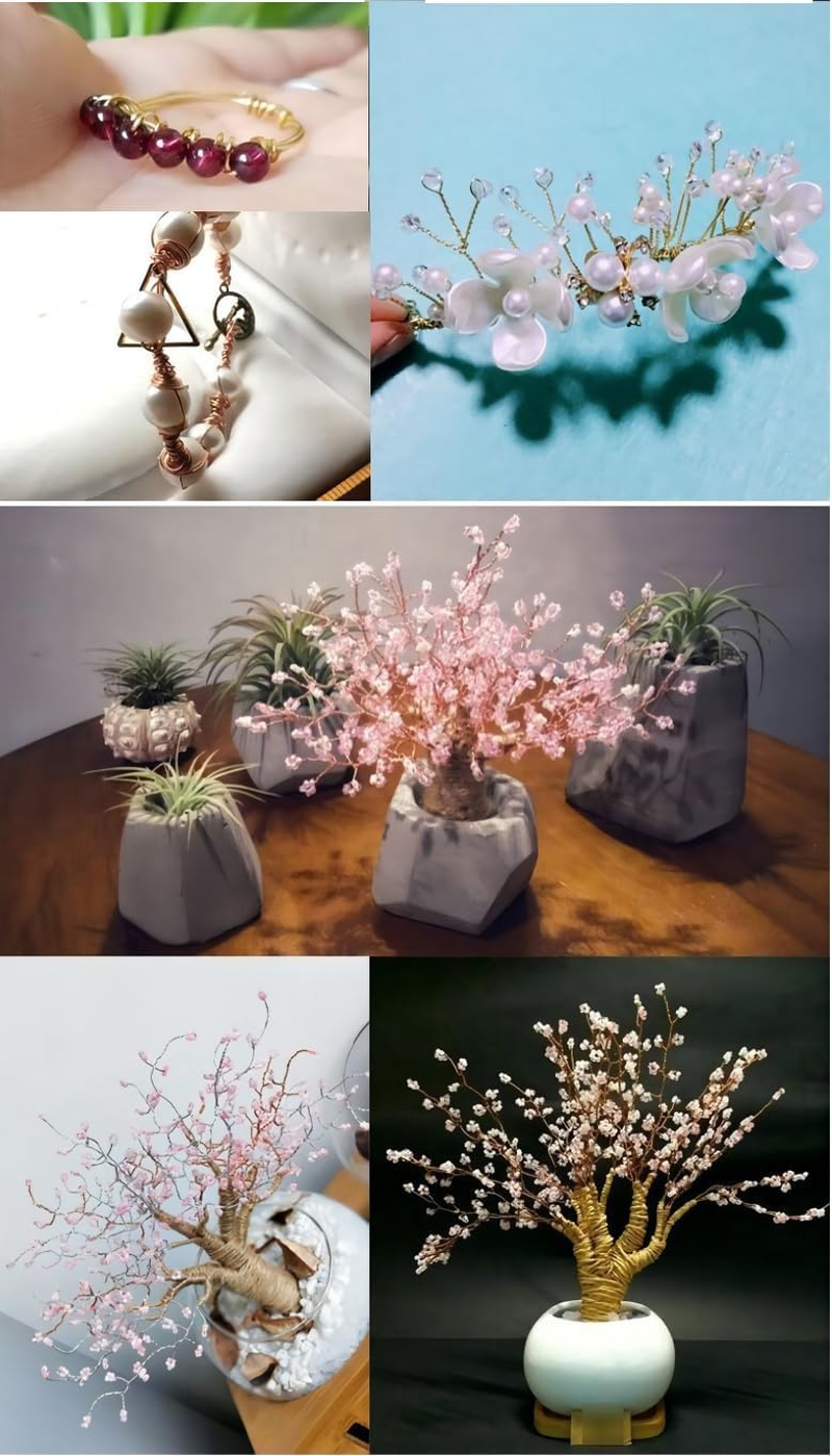 LORJE 3 Rolls Jewelry Making Wire Tarnish Copper Jewelry Wire Jewelry Beading Wire for DIY Jewelry Craft Making Supplies Modelling Sculpture Making (0.5Mm) image number 2