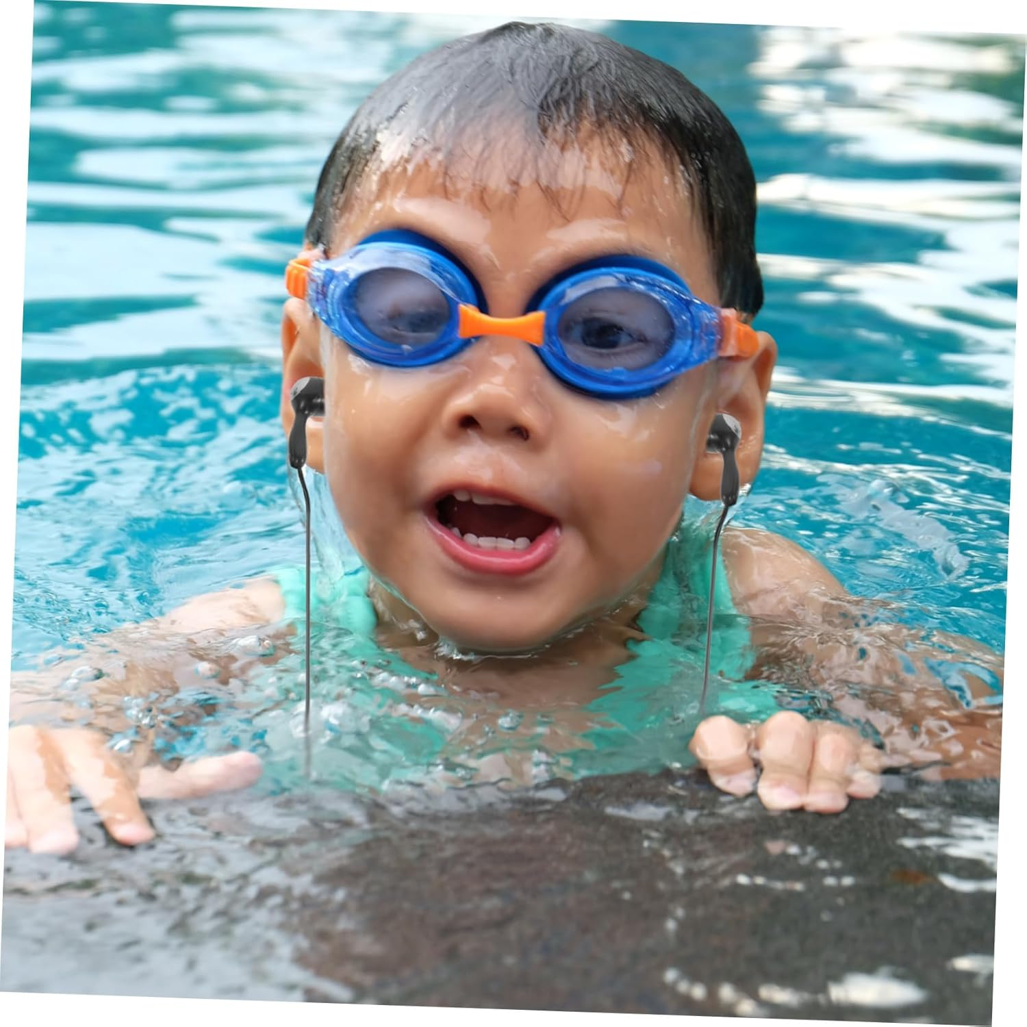 Sewroro Waterproof Mp3 Earphones 2Pcs In-Ear Earplug Earphones 3.5Mm Jack for Swimming and Diving Suitable for Underwater Sports White and Black image number 5