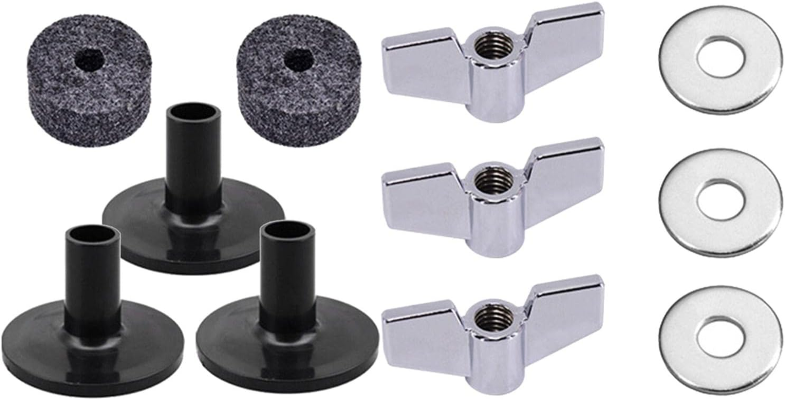 Drum Sets Replacement Cymbal Felt Washer Drum Accessories Replacement Kit, Grey image number 2
