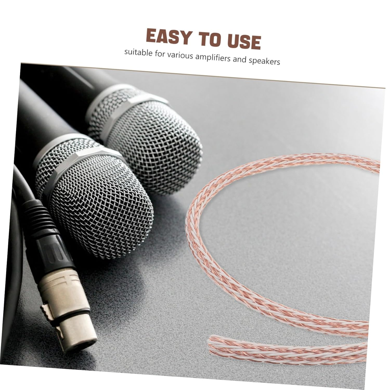 KONTONTY Pure Single Crystal Copper Speaker Wire Flexible Stereo Sound System Cable for Automotive Trailer Home Theater Amplifier Connection Noise High Fidelity Audio Transmission image number 2