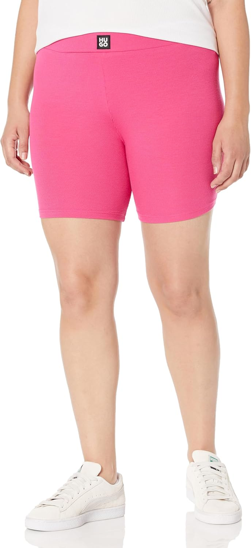 HUGO Men'S Woven Logo Biker Short