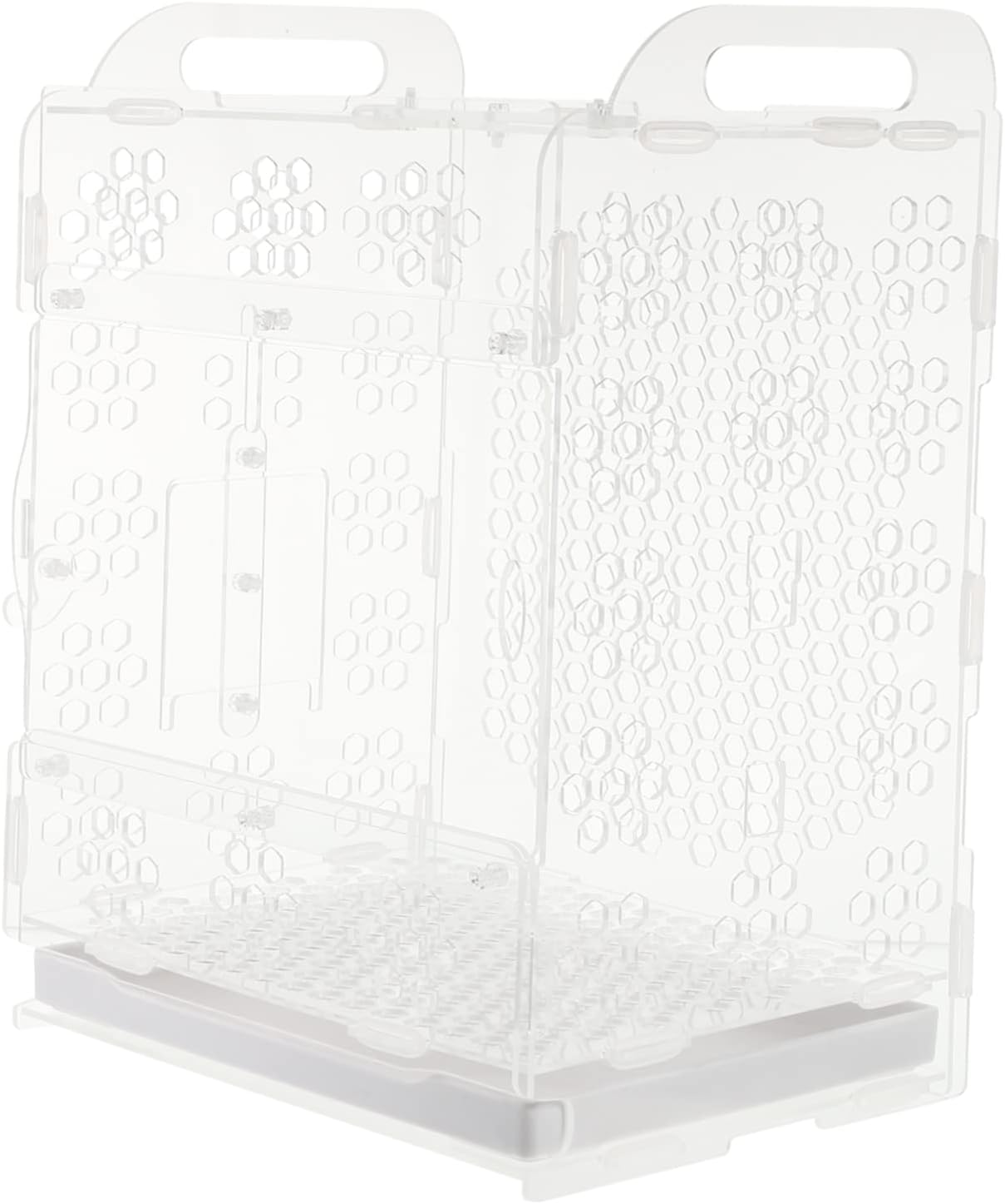 Minkissy Acrylic Parrot Cage Spacious Interior Sturdy Tear-Resistant Small Bird Nest House Good Airflow Simple PET Bird Supply image number 5