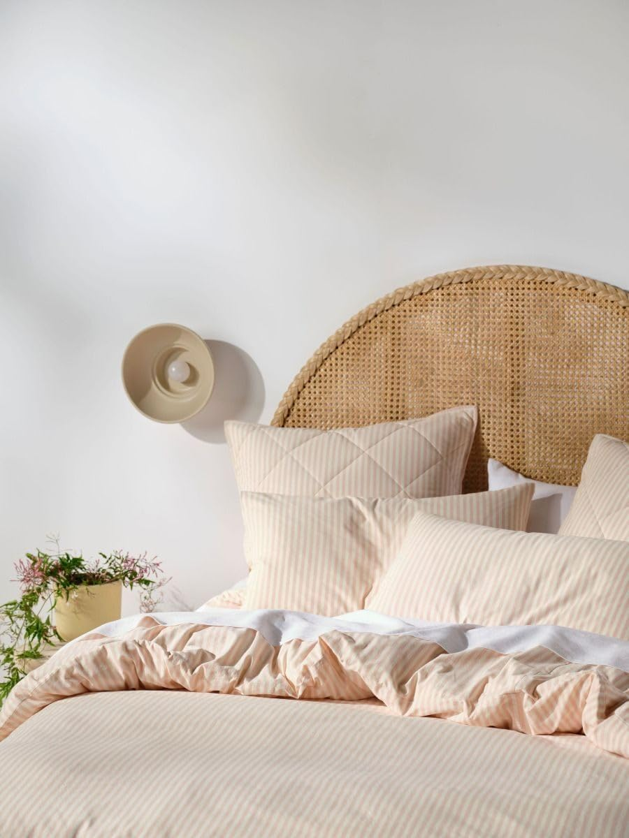 Linen House Classic Stripe European Pillowcase, Rose, 65 X 65 Cm Size image number 2