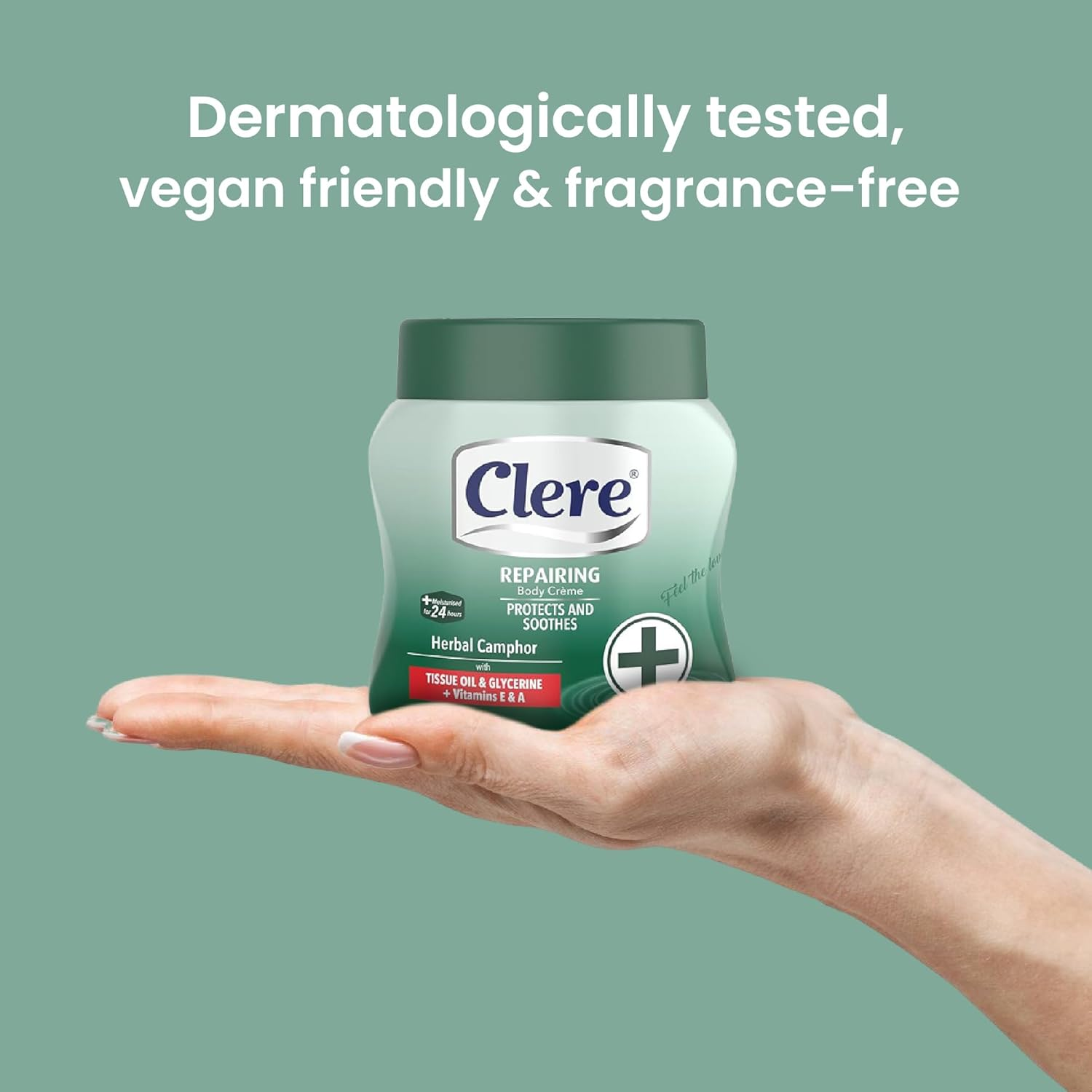 Clere Body Creme Herbal Camphor 500Ml image number 2