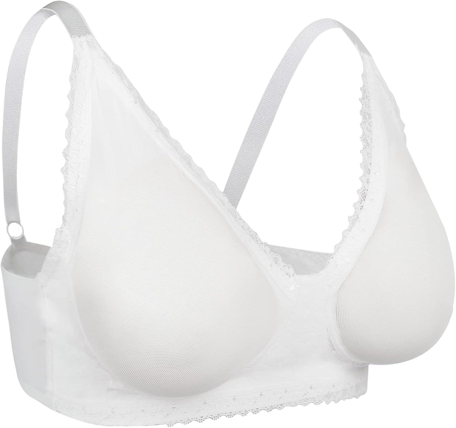 Vollence See through Mastectomy Bra Silicone Breast Forms Pocket Bra Fake Prosthesis Crossdresser