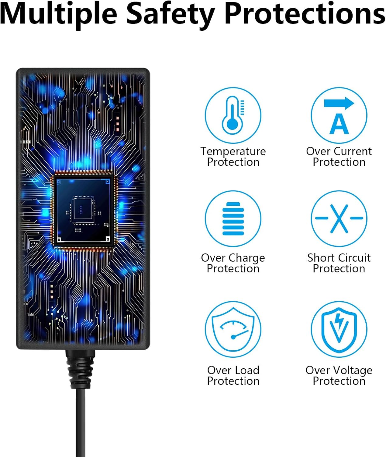 AC to DC Converter 180W 12V 15A Universal Power Supply Adapter, 15A/180W AC to DC Converter Transformer 12V with 5.5X2.5Mm DC Output for LED Strip, CCTV Cameras, Light, Low Voltage Devices image number 5