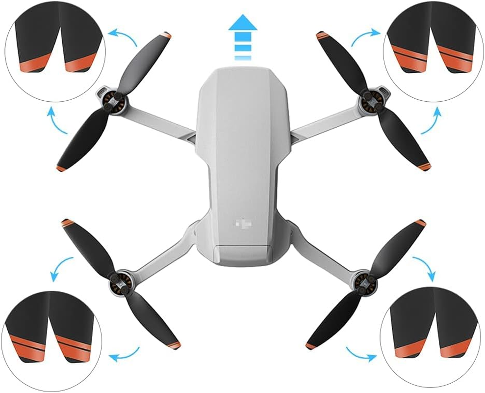 Drone Propellers for DJI Mini 2 / Mini Se/Mini 2 SE, Lightweight, Stable, and Easy to Install, Compatible with DJI Mini 2/Mini Se/Mini 2 SE Quadcopters, 8Pcs/Set image number 3