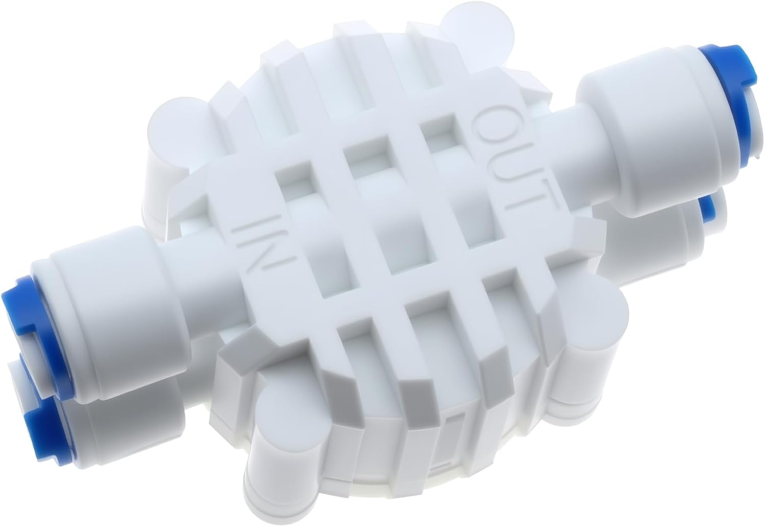 1/4" Tube 4 Way Port Auto Shut off Valve Quick-Connect Water Systems 1/4" Automatic Shut off Valve for RO Reverse Osmosis Water Filter System [FDXGYH] image number 2