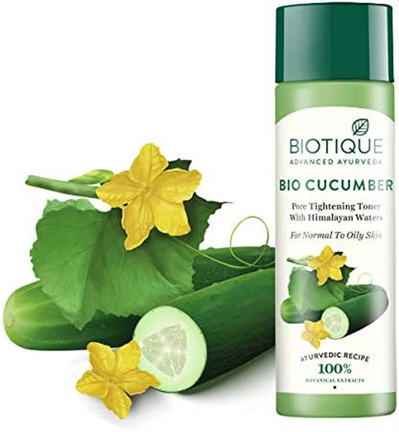 (120Ml) - Biotique Bio Cucumber Pore Tightening Toner with Himalayan Waters for Normal Skin 120Ml image number 3