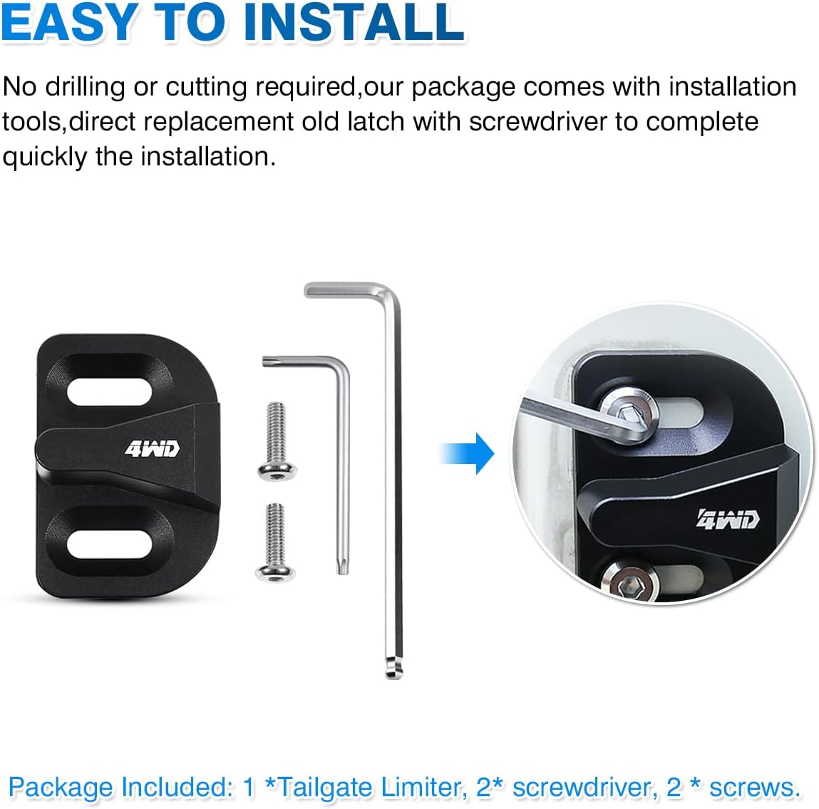 Tailgate Stop Bumper for Toyota RAV4 2006-2012 /FJ Cruiser 2007-2021/Prado 120 150 Lexus GX460 GX470 2003-2021 Tailgate Latch Bumper Stop Rear Trunk Door Latch Striker Reduce Abnormal Noise image number 1