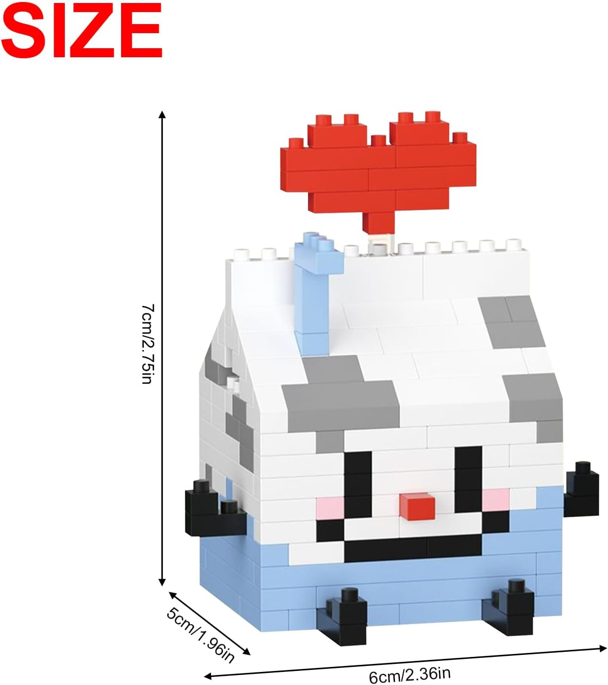 NOOLY Building Block for Food and Fruit, Mini Building Blocks Set for Children and Adults, Home and Office Decoration Toy WKLJM-04 (Small Milk, 204 Pieces) image number 3