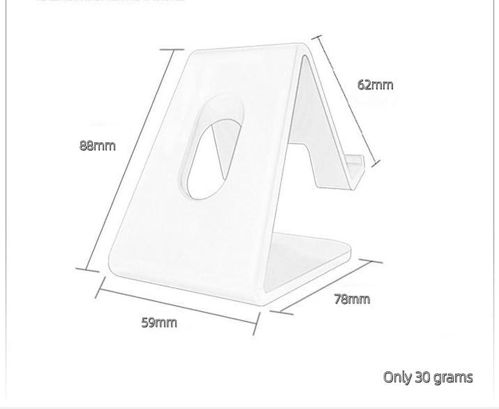 Cell Phone Stand, 2 Pack Plastic Desktop Holder Compatible with Iphone 16/15/14/13/12/11/SE, Android Smartphones & Tablets, Desk Accessories image number 4