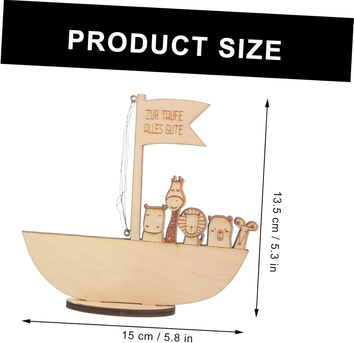 Wooden Ark Money Clip for Boy Baptism Baptism for Girl Christening Decorations image number 6