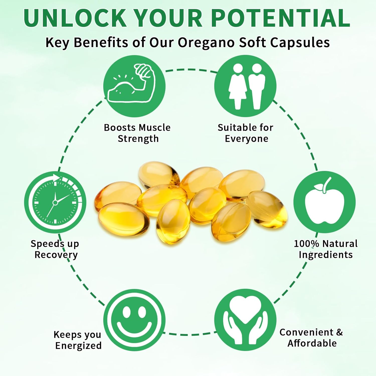 Oil of Oregano with Black Seed Oil Softgels 120 Count | Wild Oregano Oil 6000Mg per Serving | 2-In-1 Blend with Black Seed Oil 200Mg | Carvacrol & Thymoquinone | Plant-Based, Non-Gmo Formula | Premium Quality, Vegan-Friendly image number 1