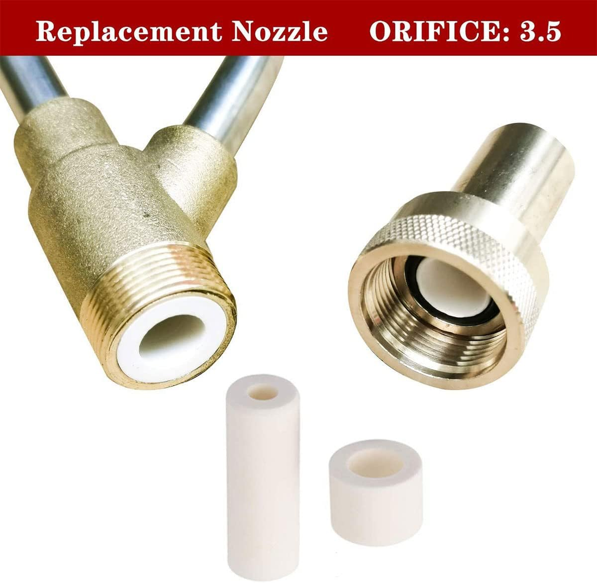 Pressure Washer Sandblasting Kit - Sand Blaster Kit Quick Disconnect Car Washer High Pressure 5000Psl Sand Blaster 1/4 Inch for Rust Removal Abrasive Cleaning image number 2