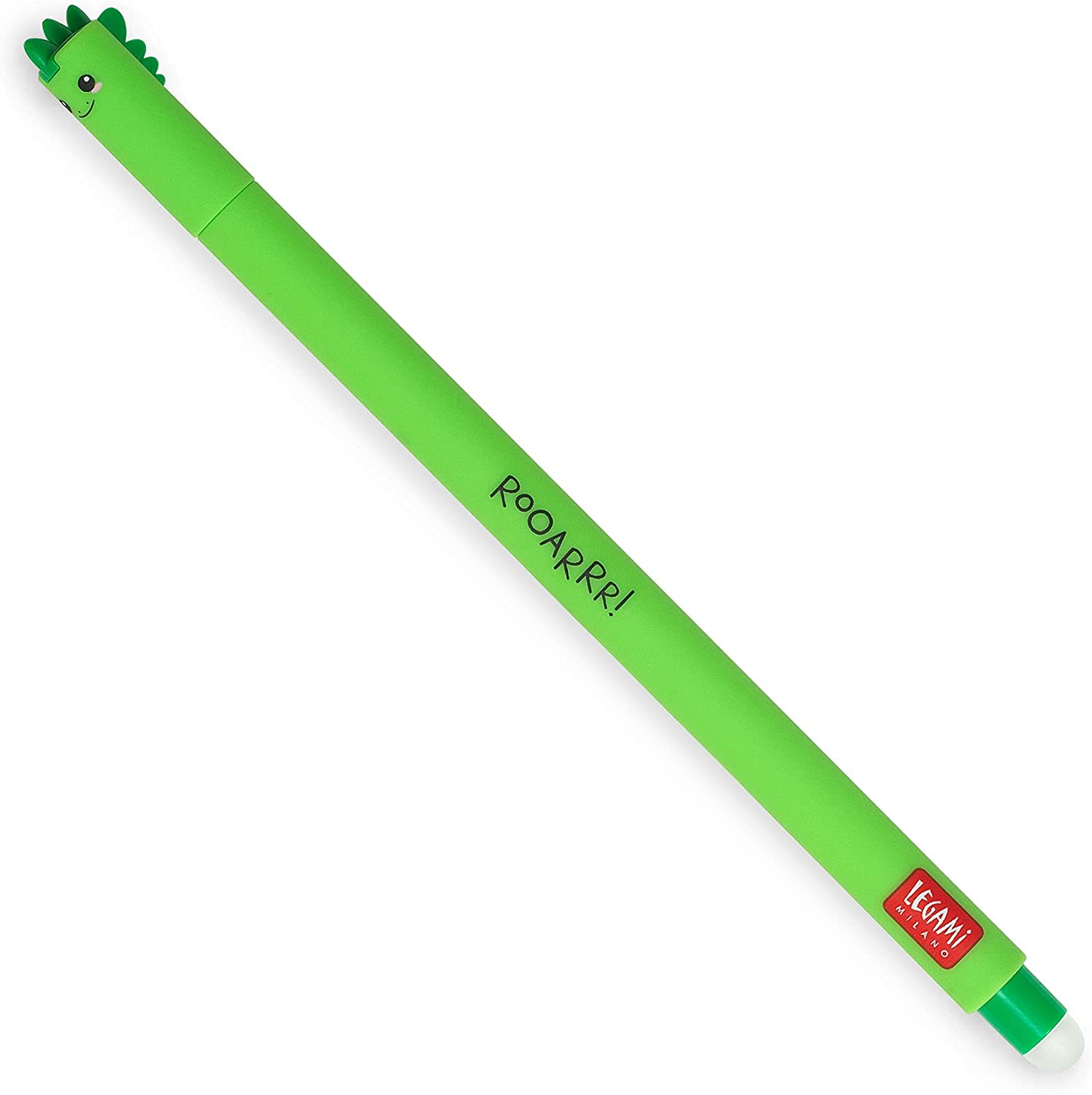 Legami Dino Erasable Gel Pen with Thermosensitive Green Ink and 0.7 Mm Tip | Integrated Ink Removal Ball | Rewritable Pen for School Office and Everyday Writing - Cats image number 3