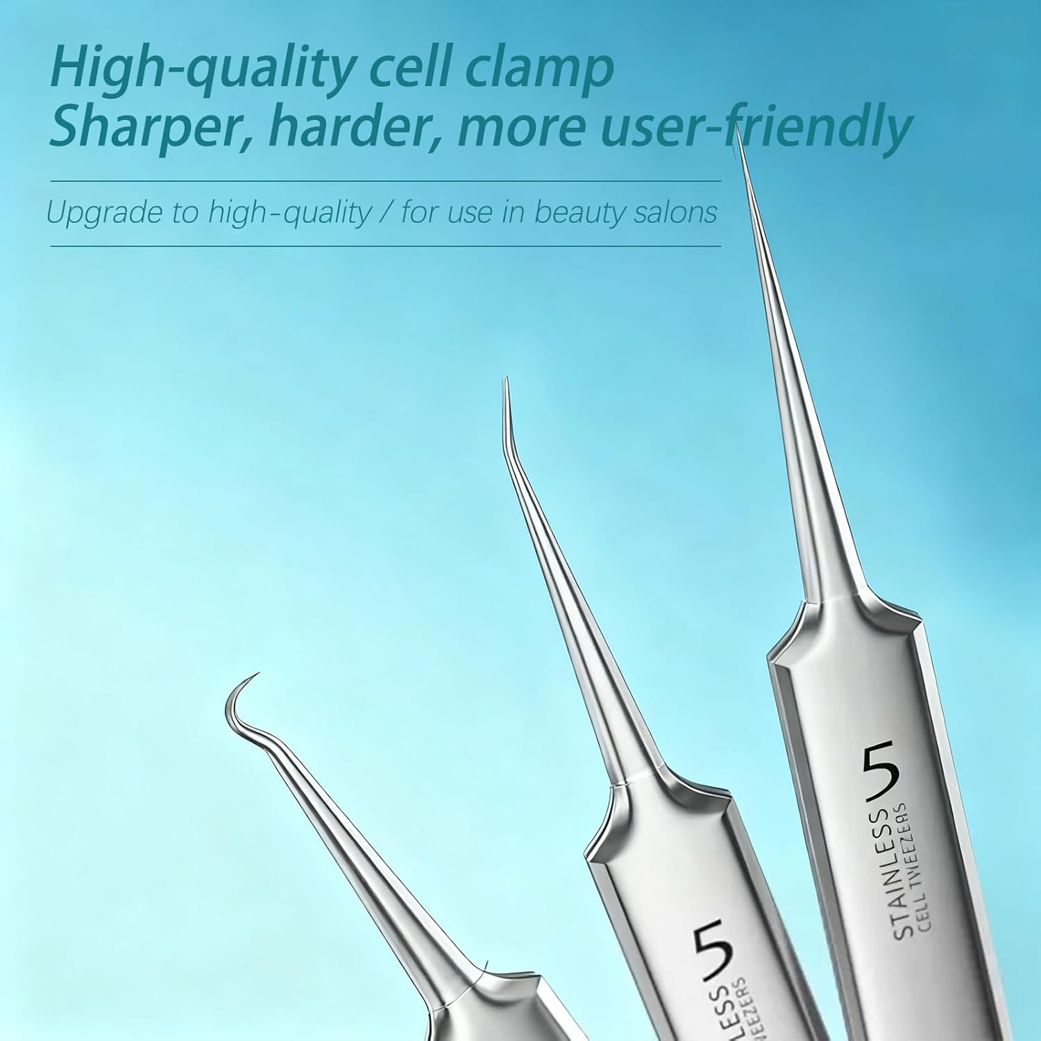 Xolixorium Professional Facial Blackhead Remover Tweezers - Extractor Acne Removal Kit Pimple Popper Tool Pimple Popping Kit Precision Tweezers for Whiteheads Acne Clip Ingrown Hairs Stainless Steel