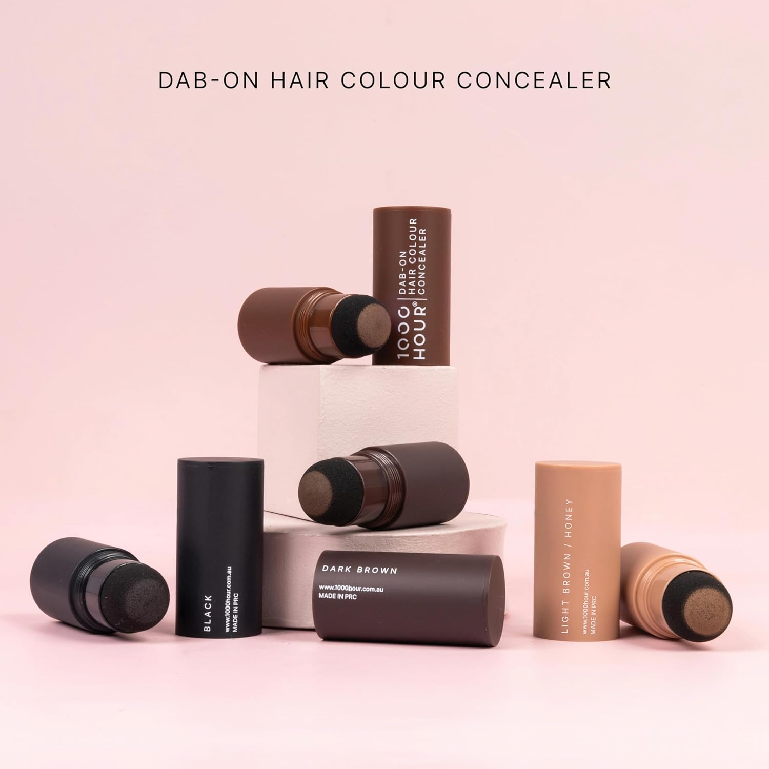 1000 HOUR Dab-On Hair Colour Concealer, Dark Brown - Light Brown Honey image number 5
