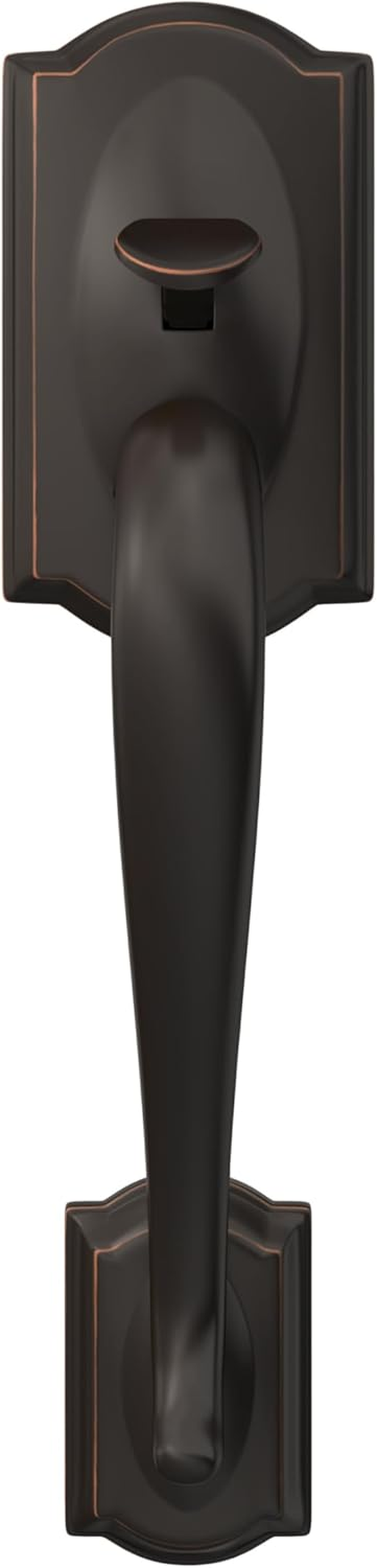 Camelot Front Entry Handle Accent Left-Handed Interior Lever (Aged Bronze) FE285 CAM 716 Acc LH - Bright Brass image number 7