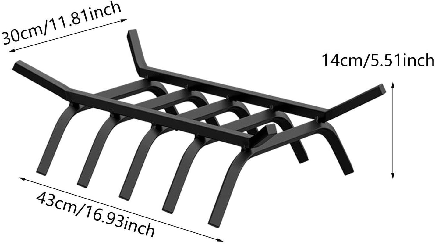 Firewood Rack Organizer Fireplace Log Grate for Indoor Fireplaces Firepit image number 2