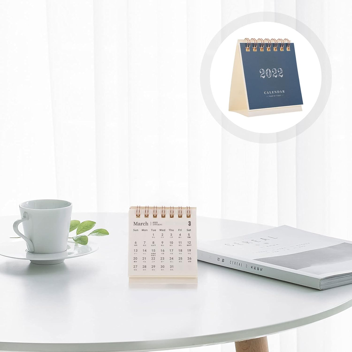 STOBOK 20Pcs Mini Desktop Calendar Decorative Desk for Desk Memo for Home Office Use image number 4