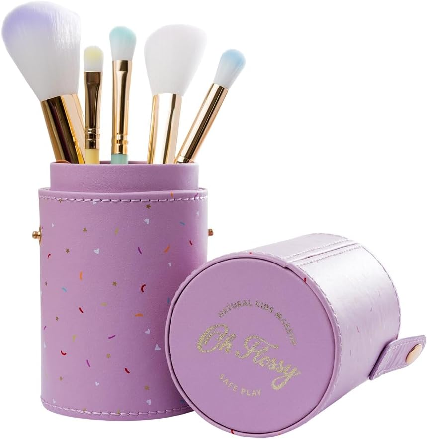 Oh Flossy 5-Piece Rainbow Makeup Brush Set image number 4