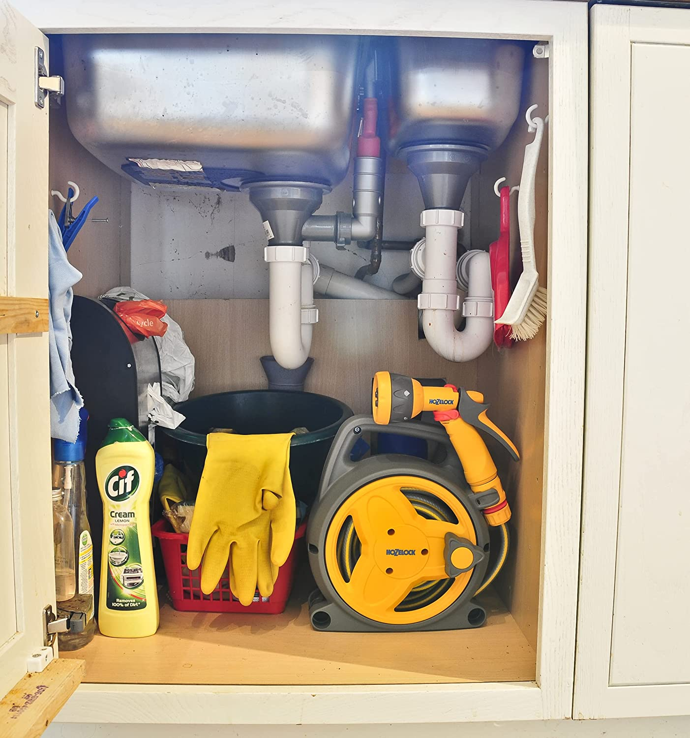 Hozelock 24250000 Pico Hose Reel Yellow 10M image number 1