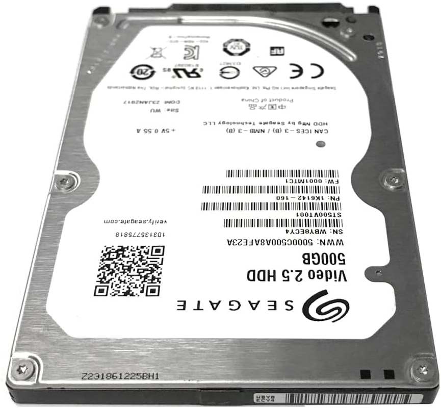 Seagate ST500VT000 Internal Hard Drive 500 GB (6.35 Cm (2.5 Inch) 5400 RPM SATA Black image number 3