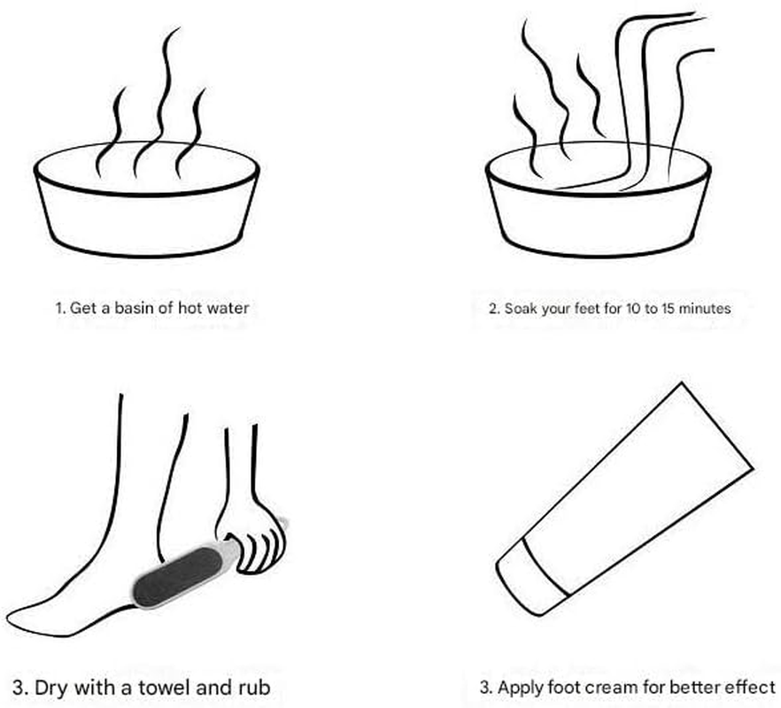 Foot File Scrubber for Dead Skin Remover, Callus Remover for Cracked Heel, Professional Feet Grater Rasp Scraper Corns Callous Removers Tool with Wooden Handle to Hard Skin Corns for Dry & Wet Fee (Black, One Size) image number 1