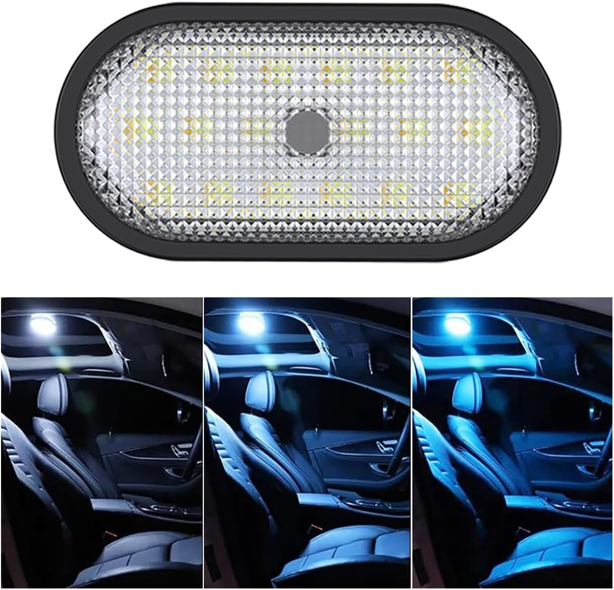 Car LED Lights Interior,6 Colors Ambient Lighting Car Interior,Usb Rechargeable Car Interior Reading Light,Portable Magnetic Interior LED Lights for Car image number 4