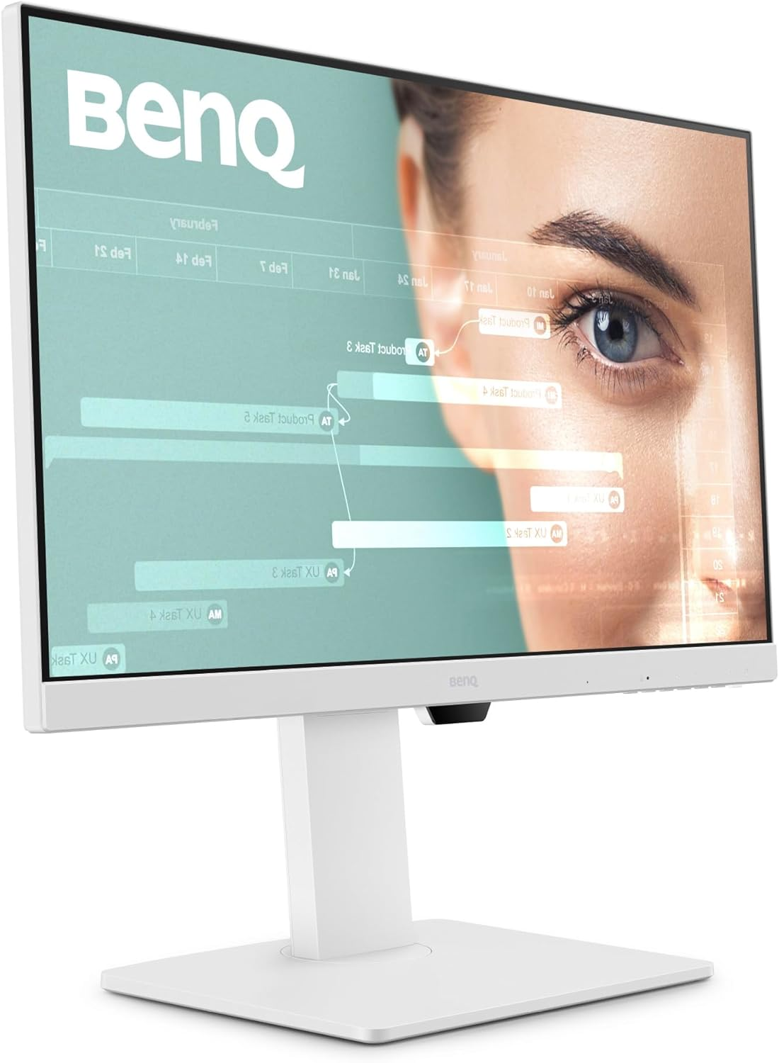 Benq GW2486TC 24" IPS 1080P Home Office Monitor, FHD, USB-C (65W Power Delivery), 100Hz, Eye-Care, Ergo Design, USB Hub, Daisy-Chain, High Refresh Rate, 99% Srgb, HDMI, Display Port, T&Uuml;V Certified image number 5