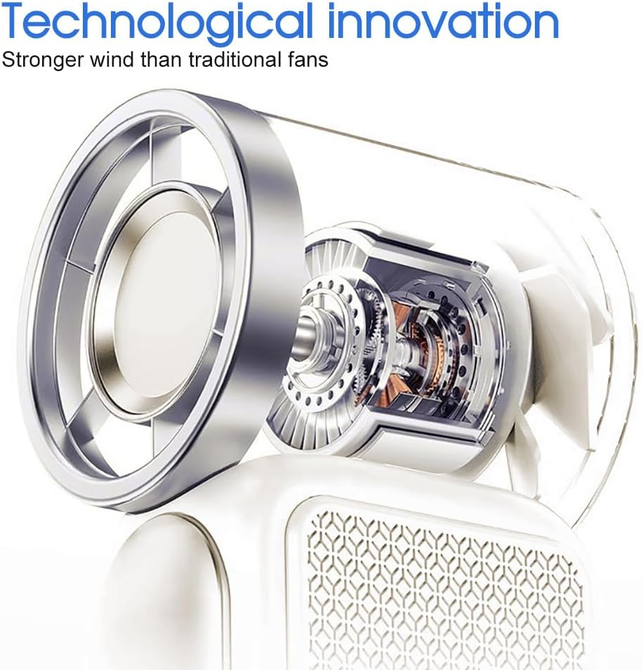 LEDON 3000Mah Portable Mini Ice Cooling Fan with LED Display &ndash; Handheld Turbo Fan with ICE Refrigeration, 360&deg; Strong Airflow, USB-C Fast Recharge, Ultra-Light Pocket Air Conditioner image number 2