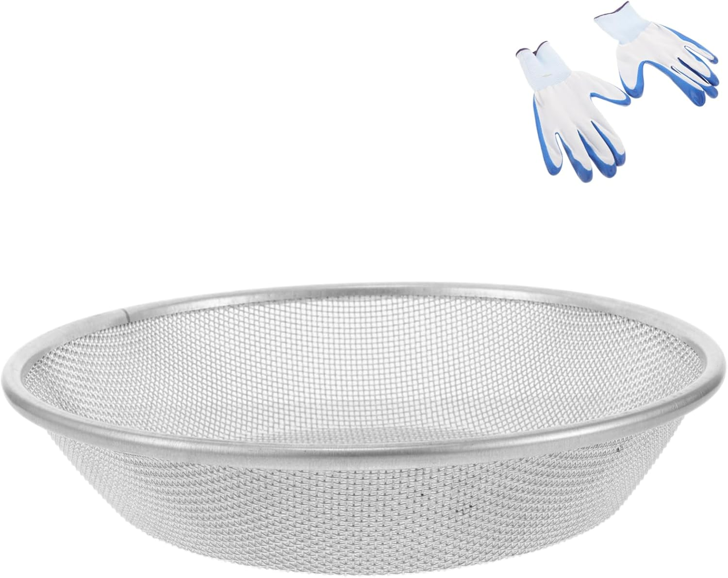 CIMAXIC Soil Sifter Garden Sieve Tool Mesh Screen for Women Gardening Gloves Compost Sieve Bonsai Soil Sifter image number 4