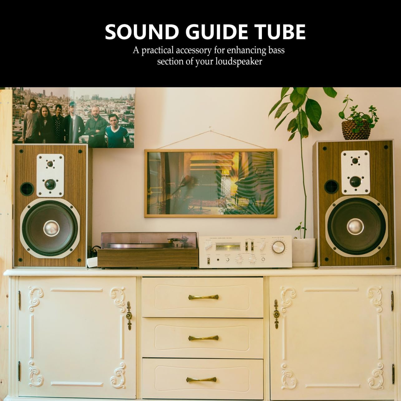 GAROZATION Plastic Woofer Box Port Tube 5Pcs Replacement Speaker Hole for Subwoofer Bass Audio Speaker Accessories Compatible Home and Car Sound Systems image number 5