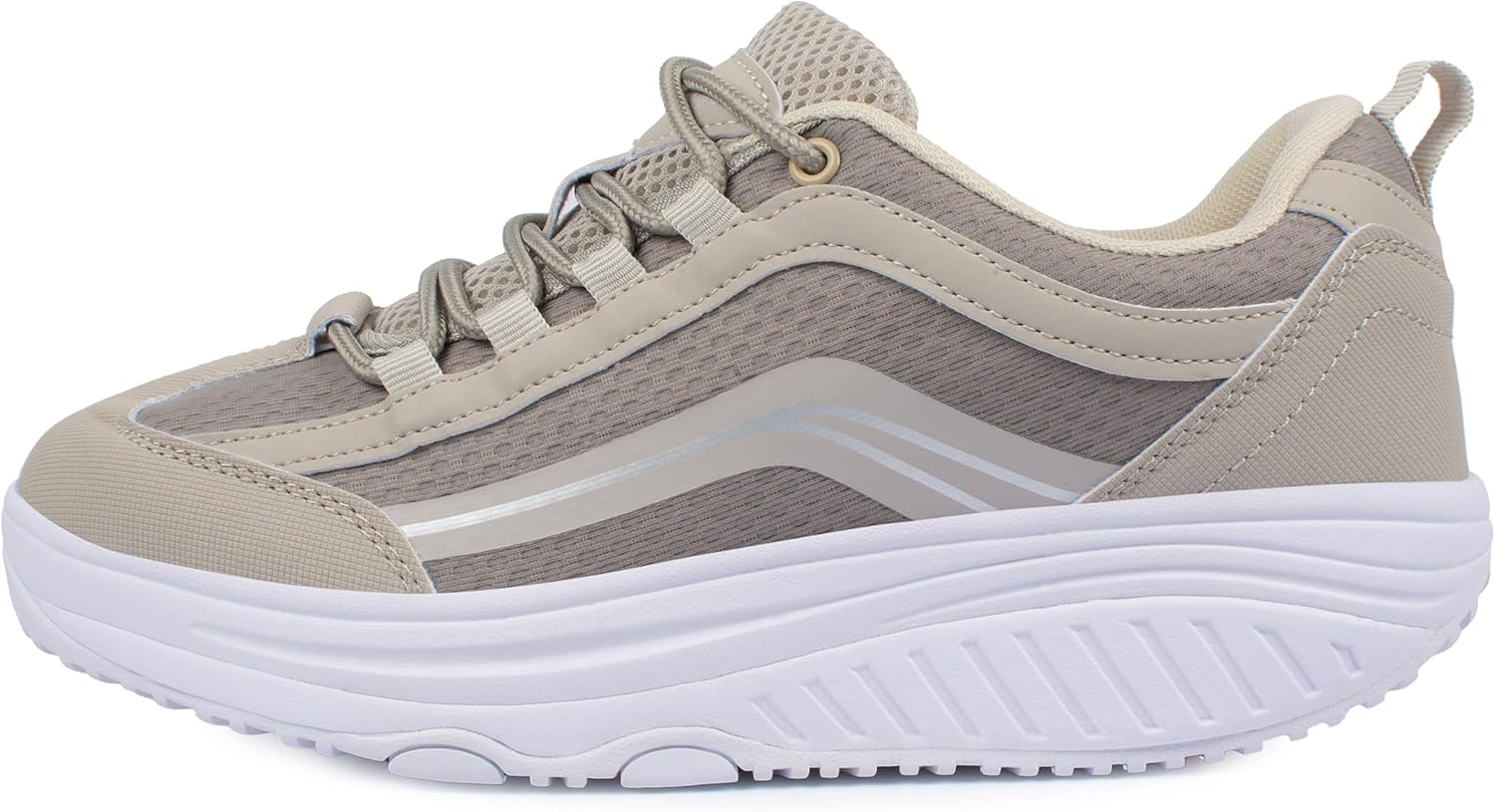 Aerosoft Walker Comfort Lace-Up Shoe Women Men Memory Foam Interchangeable Footbed image number 2