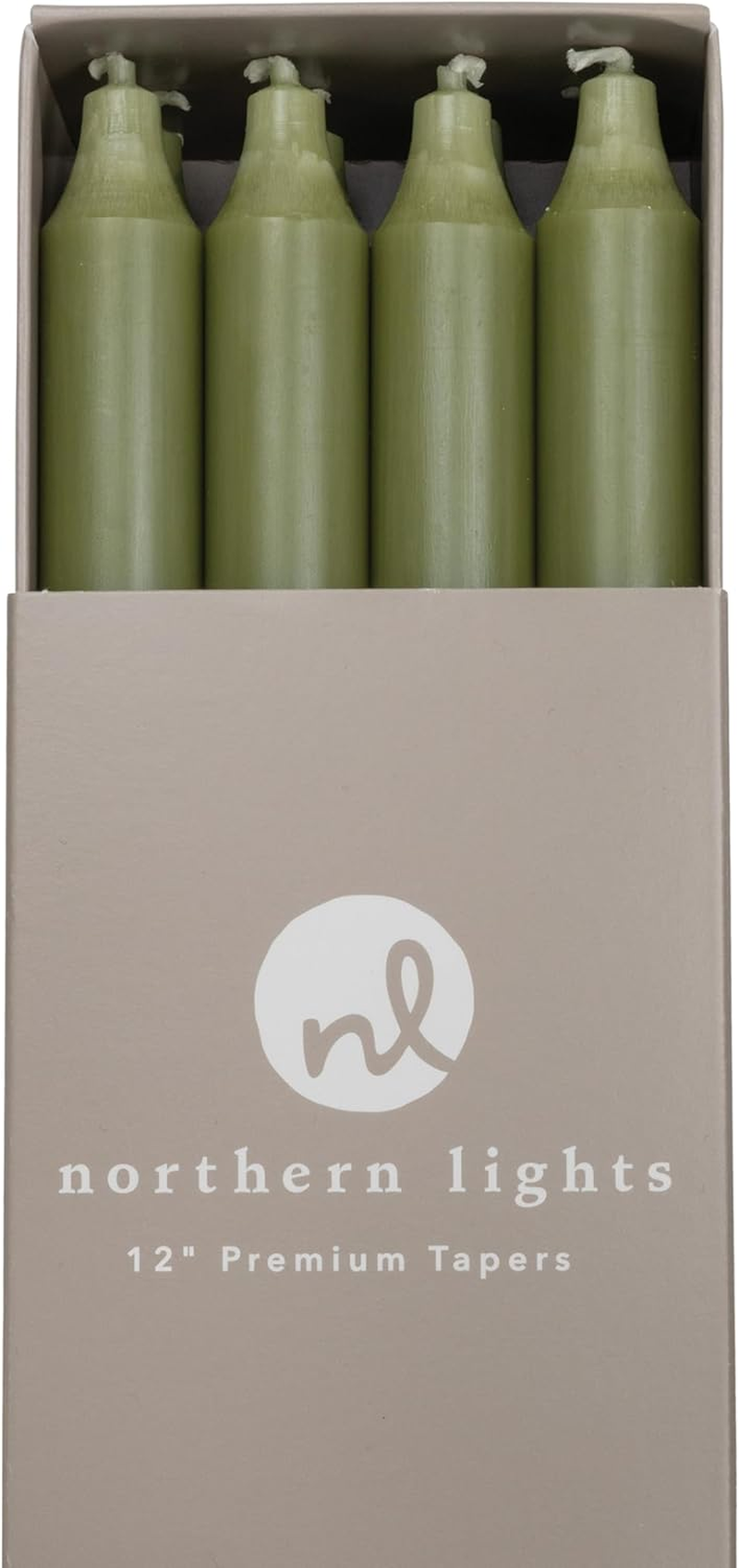 Nlc Premium Tapers 12Pc Moss Green 12 Inch
